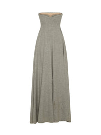 Robe bustier A.Ferretti imprimé en laine - Gris