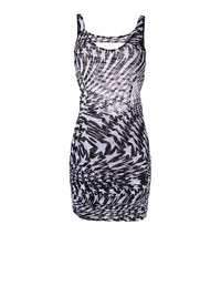 Robe maille imprimé étoiles - Noir & Ivory