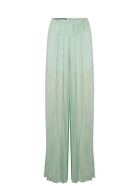Pantalon A.Ferretti plissé - Vert