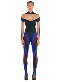 Legging spirales multicolores - Multicolor Cobalt Blue