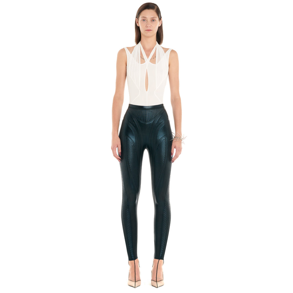 Legging en jersey gaufré irisé - Dark