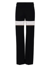 Pantalon illusion en laine - Black Nude