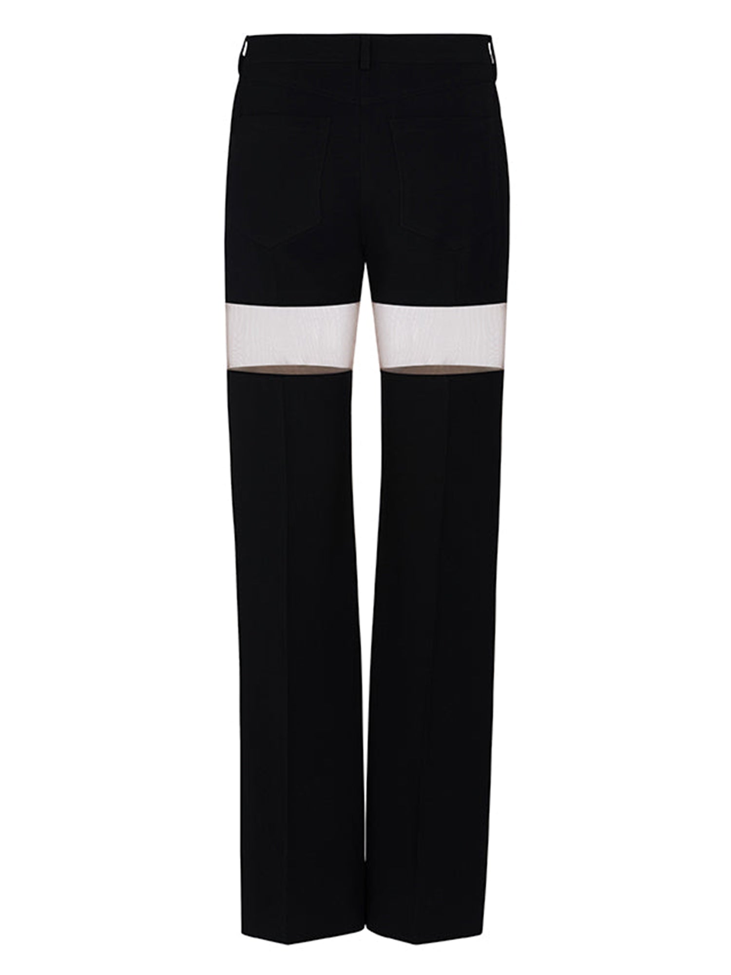 Pantalon illusion en laine - Black Nude
