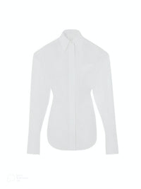 Chemise structurée en popeline - Blanc