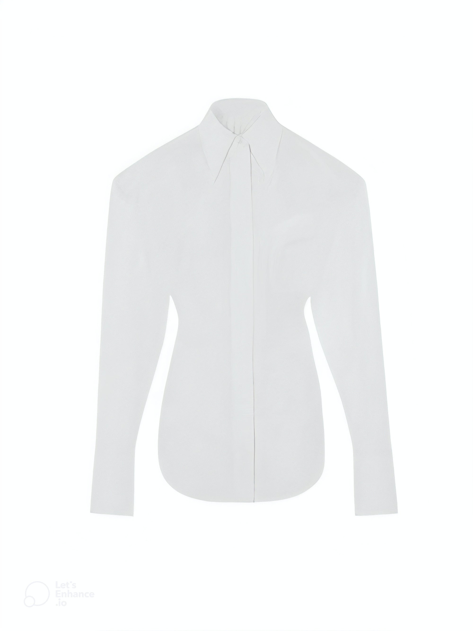 Chemise structurée en popeline - Blanc