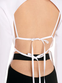 Chemise structurée en popeline - Blanc