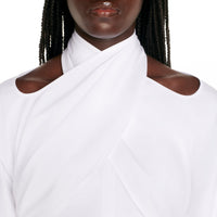 Top en popeline - Blanc