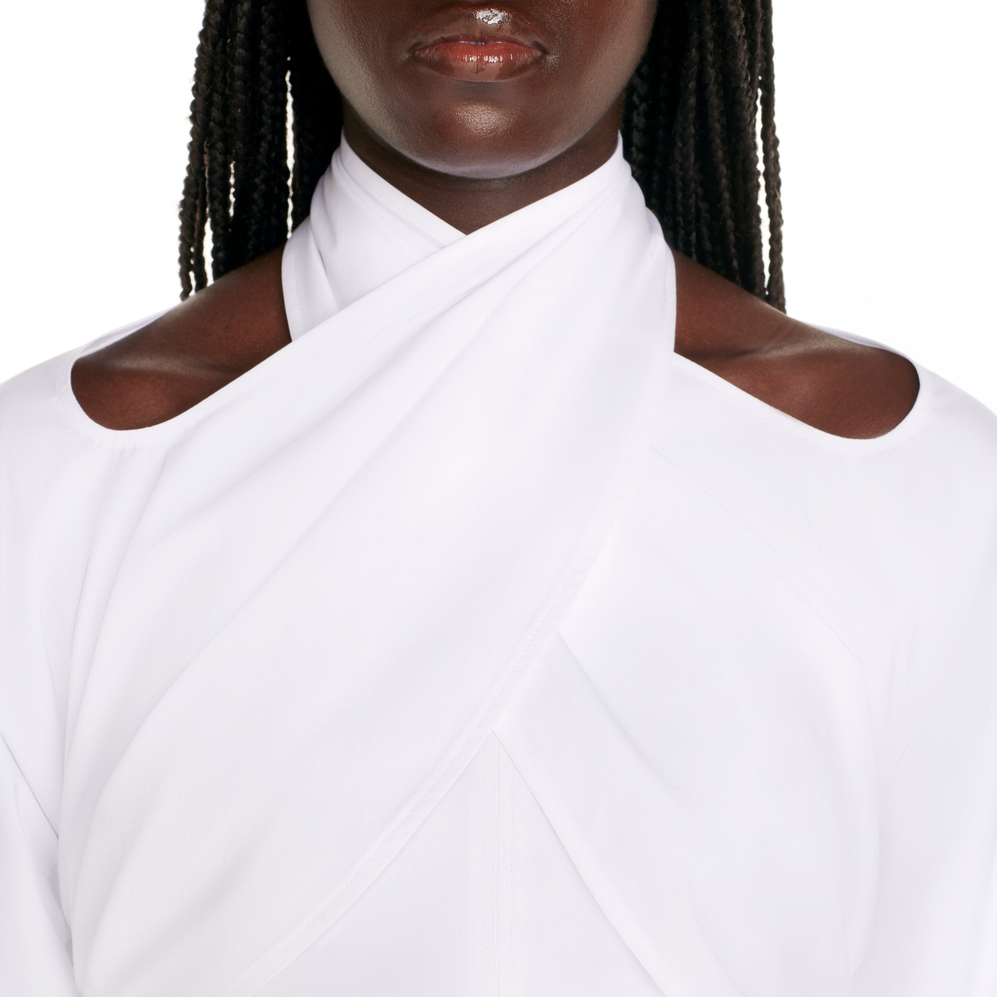 Top en popeline - Blanc