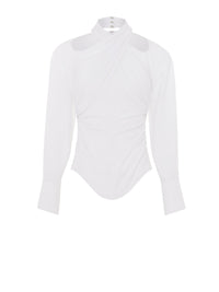 Top en popeline - Blanc