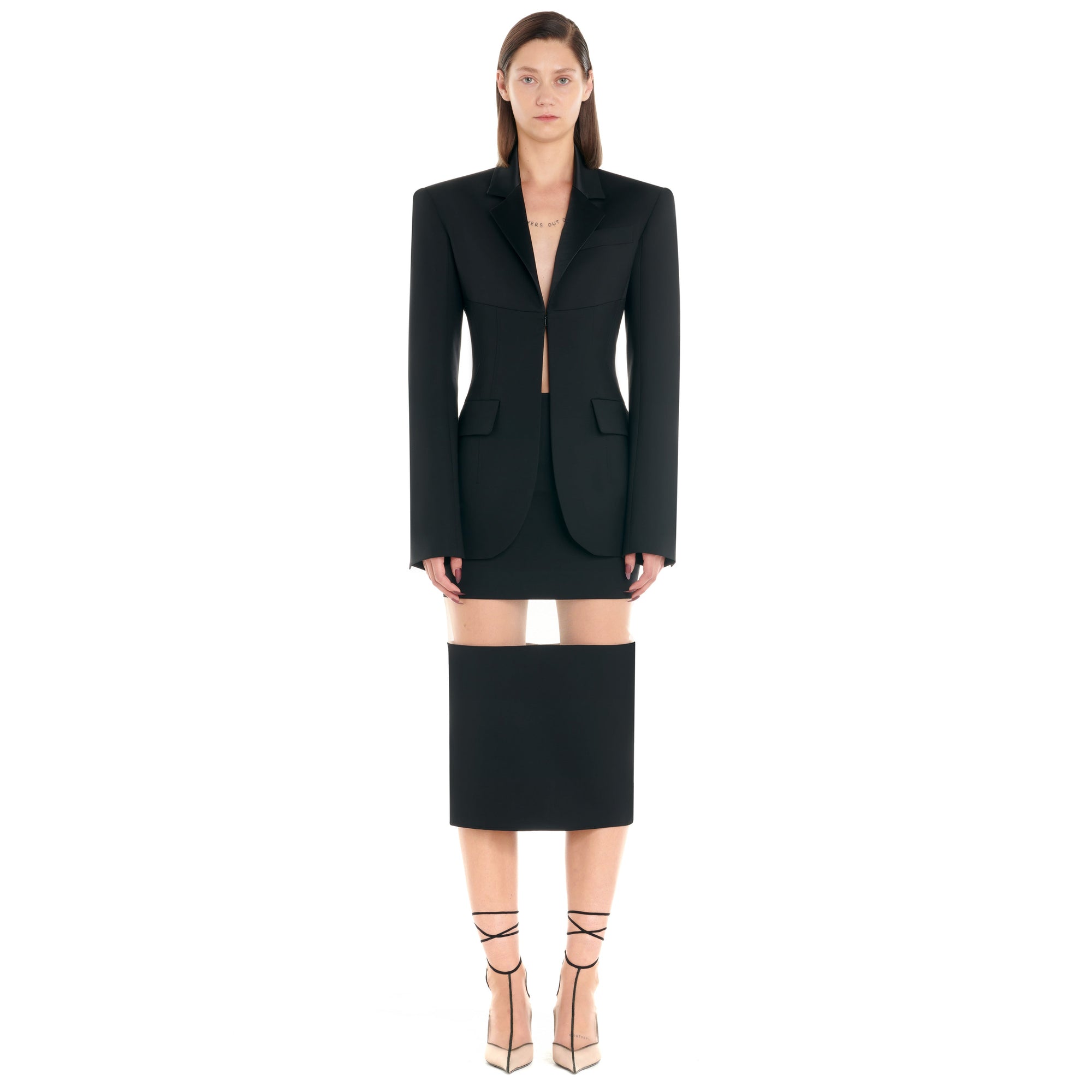 Veste silhouette iconique sablier - Noir Intense