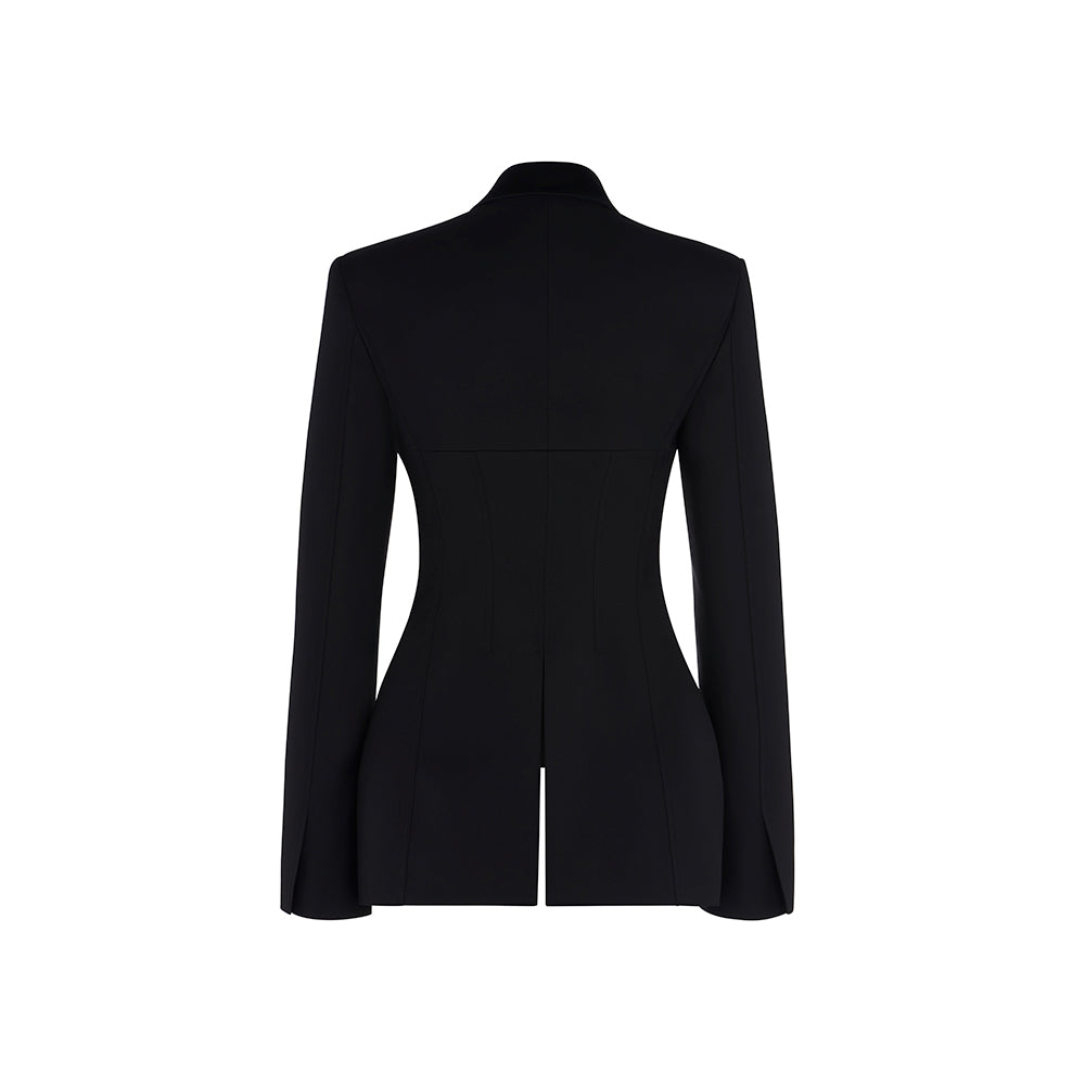 Veste silhouette iconique sablier - Noir Intense