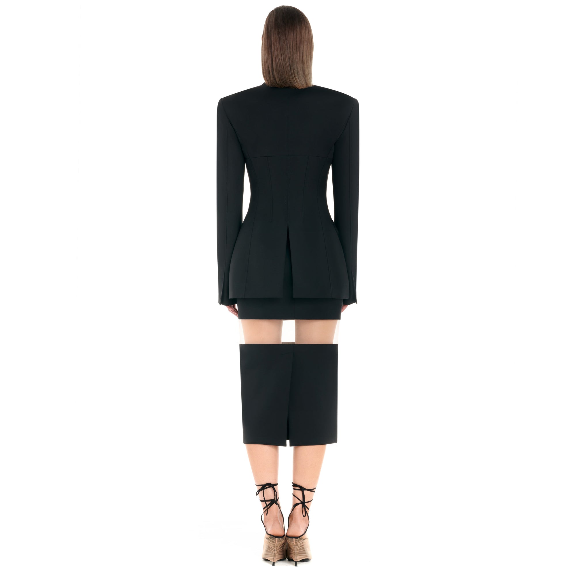Veste silhouette iconique sablier - Noir Intense