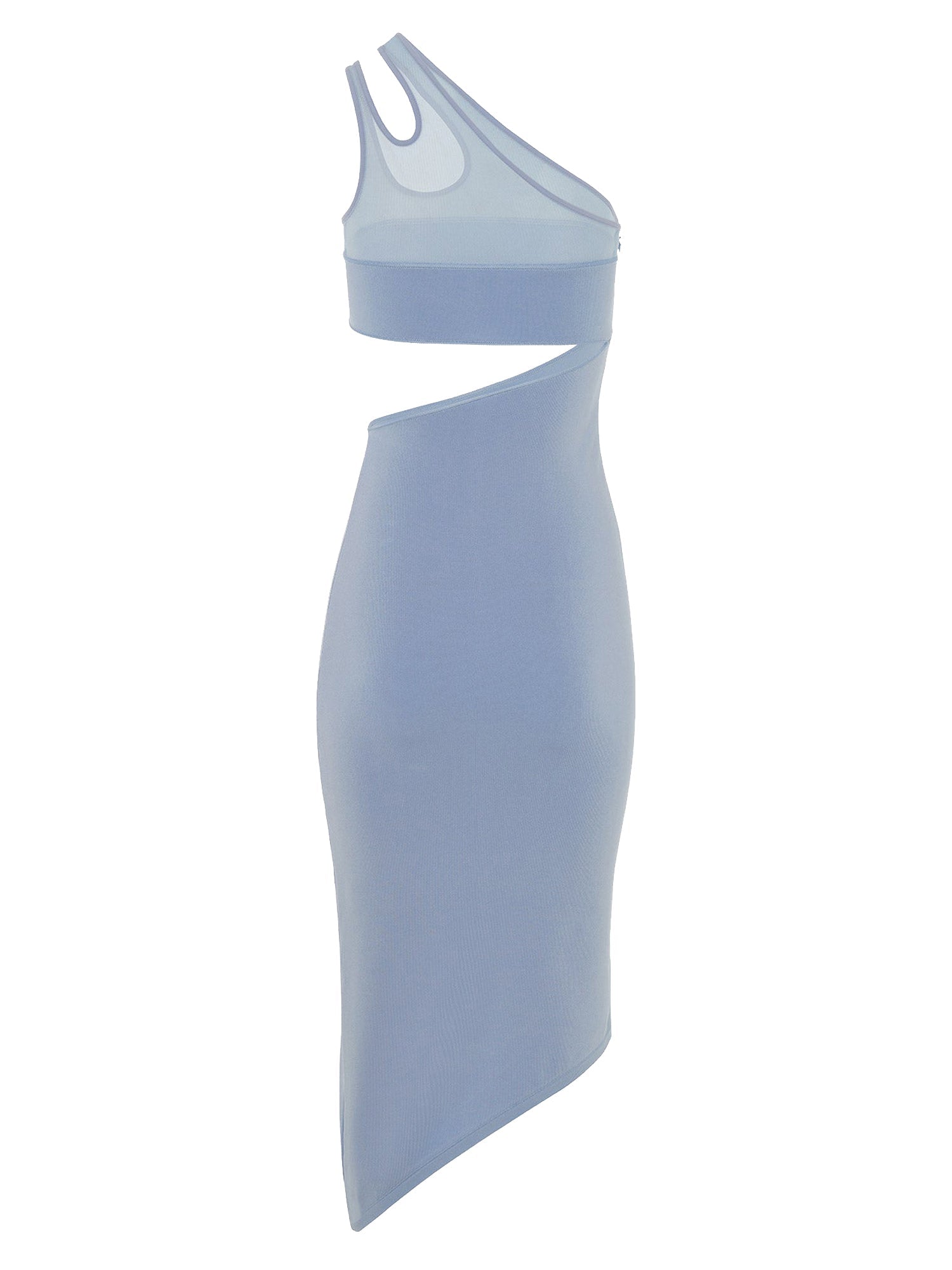 Robe en maille à une épaule - Pale Blue