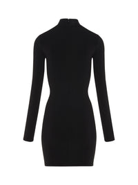 Robe en maille illusion - Noir