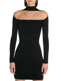 Robe en maille illusion - Noir