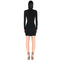 Robe en maille illusion - Noir