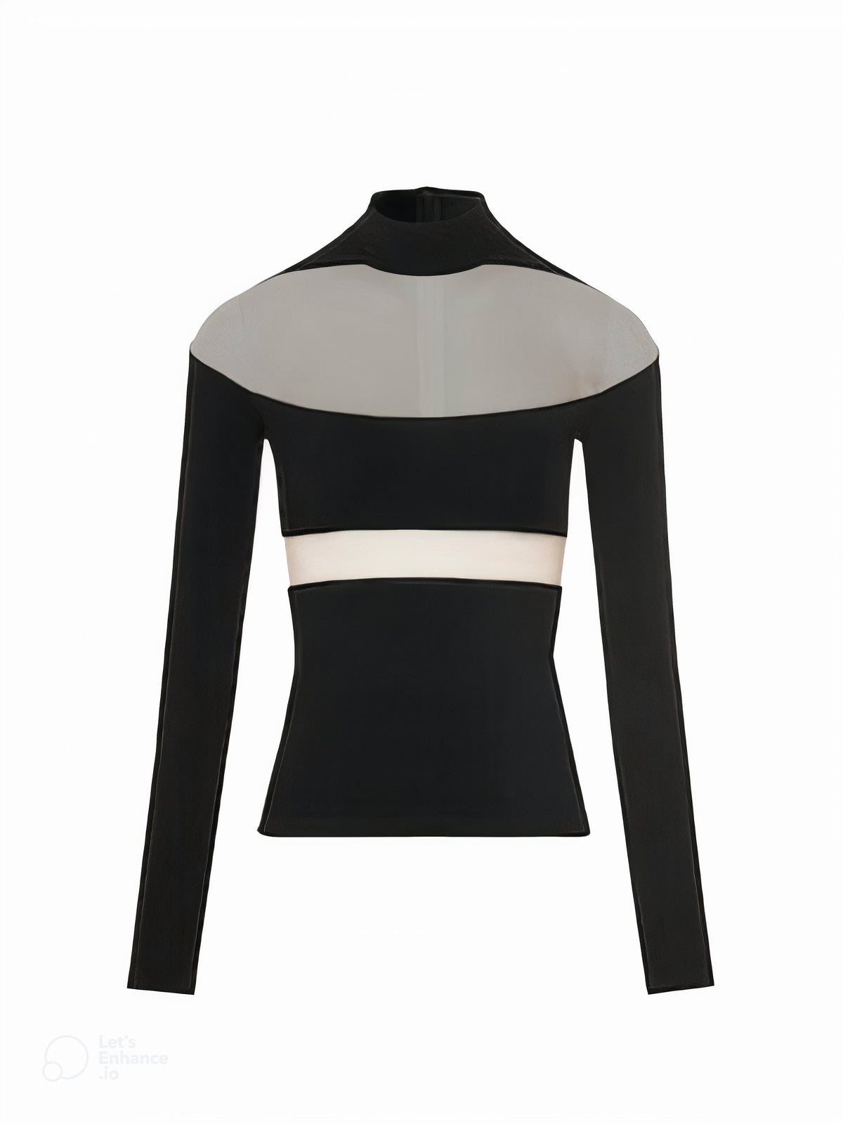 Top en maille effet d'illusion - Black Nude