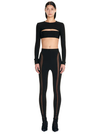 Legging illusion évasé - Noir