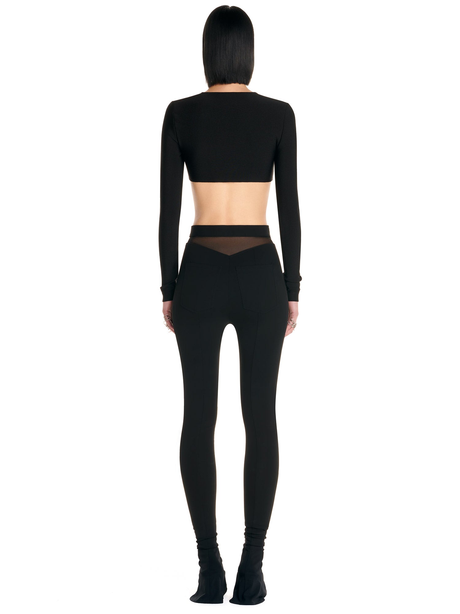 Legging illusion évasé - Noir