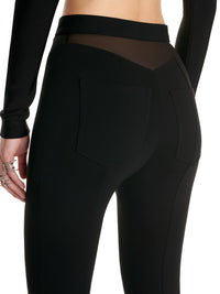 Legging illusion évasé - Noir