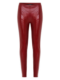 Leggings en jersey gaufré irisé - Dark Cherry