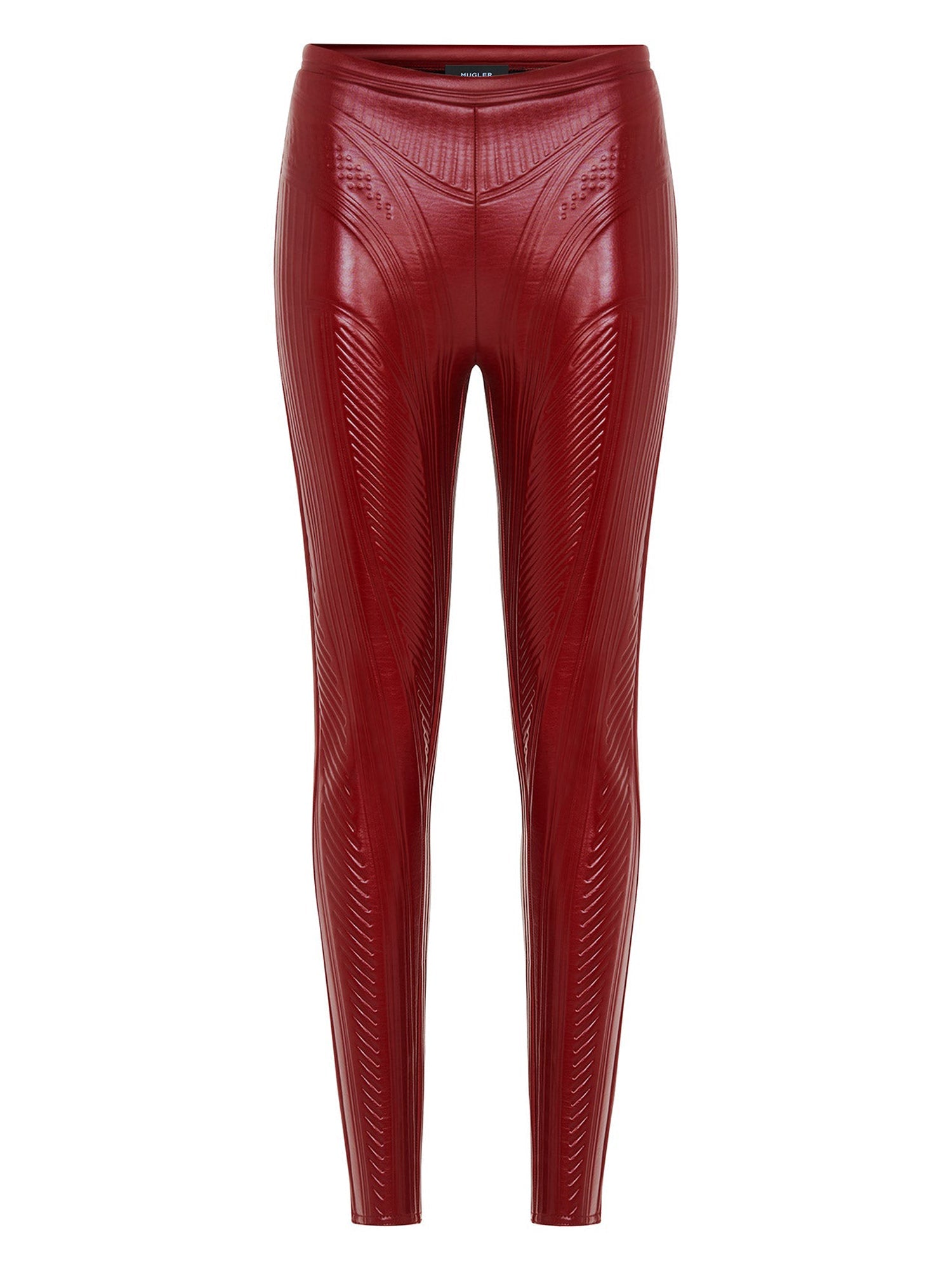 Leggings en jersey gaufré irisé - Dark Cherry