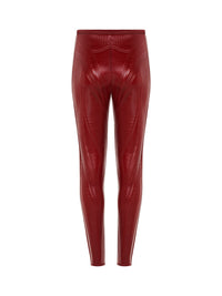 Leggings en jersey gaufré irisé - Dark Cherry