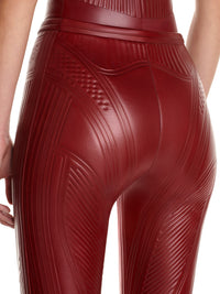 Cyclistes en jersey embossé brillant - Dark Cherry