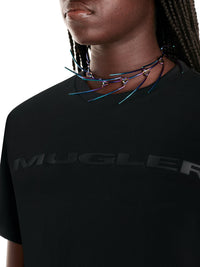 T-shirt logo Mugler - Noir