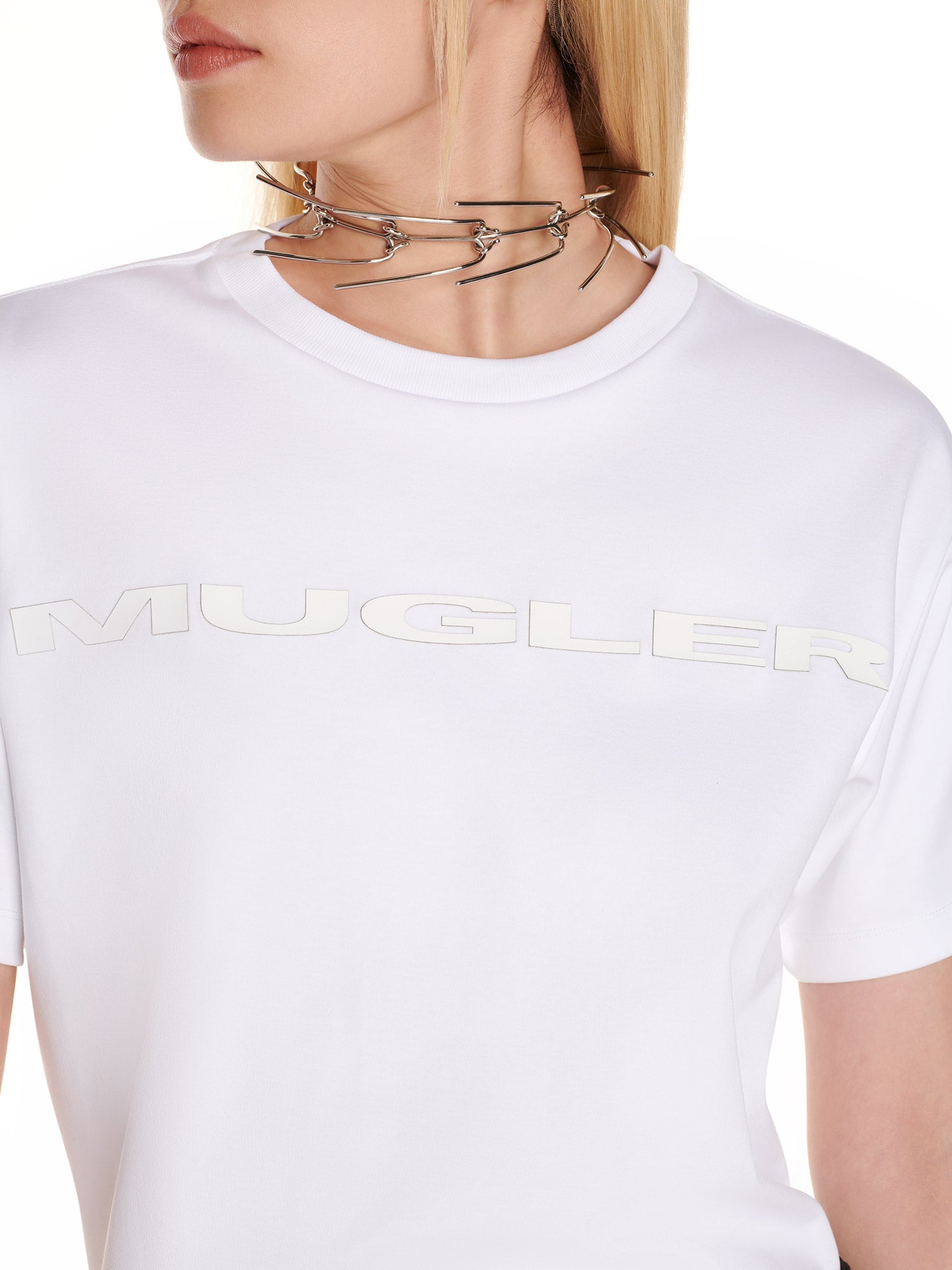 T-shirt logo en coton - Blanc