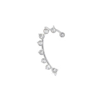 Mono boucle d'oreille précieuse - Crystal & Palladium