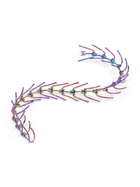 Collier à pointes articulées - Rainbow
