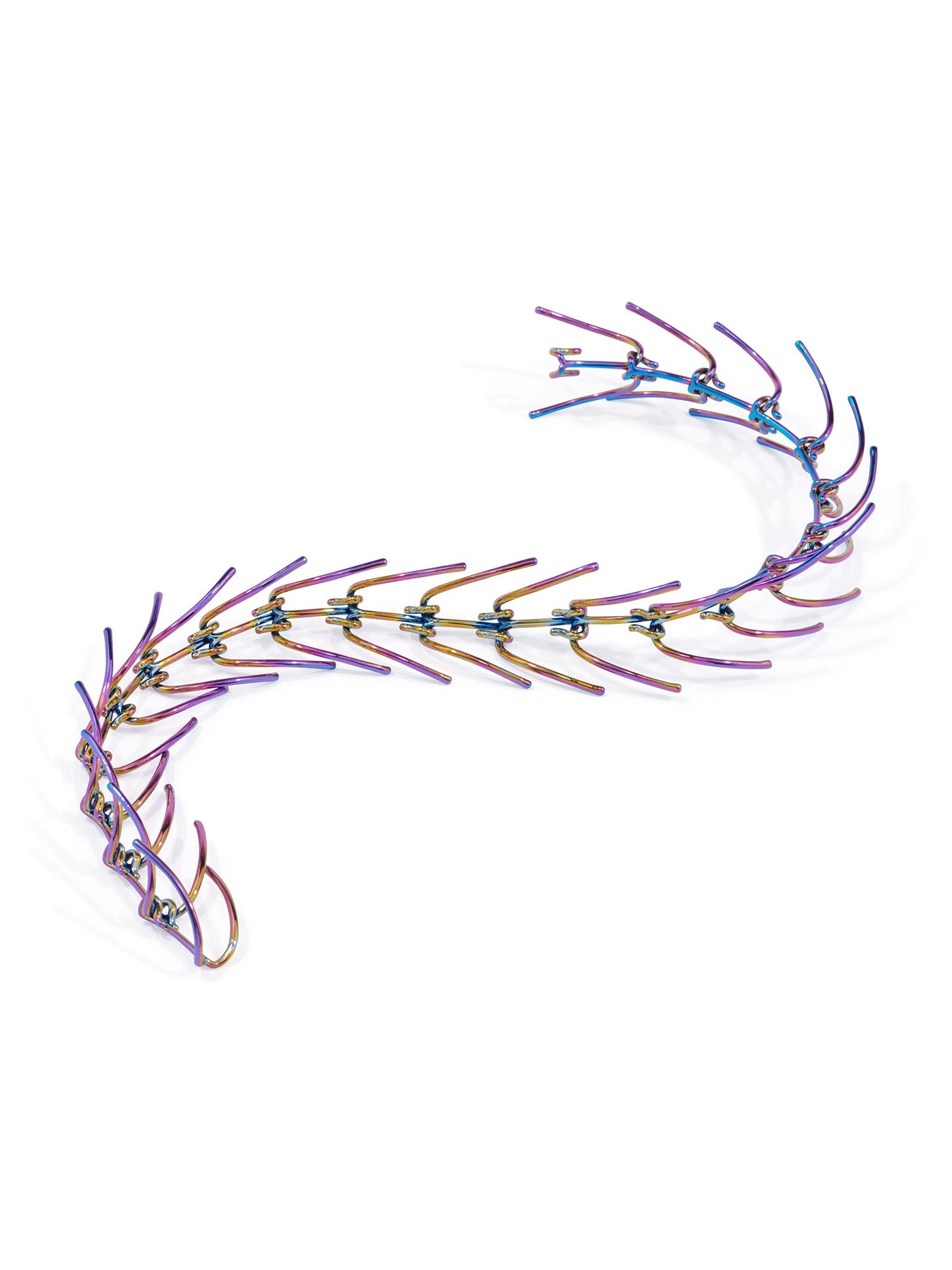 Collier à pointes articulées - Rainbow