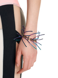 Grand bracelet à pointes articulées - Rainbow