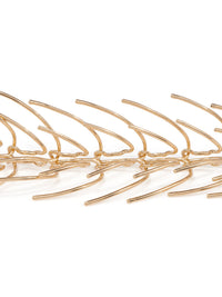 Grand bracelet à pointes articulées - Or