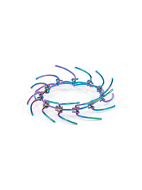 Bracelet à pointes articulées - Rainbow