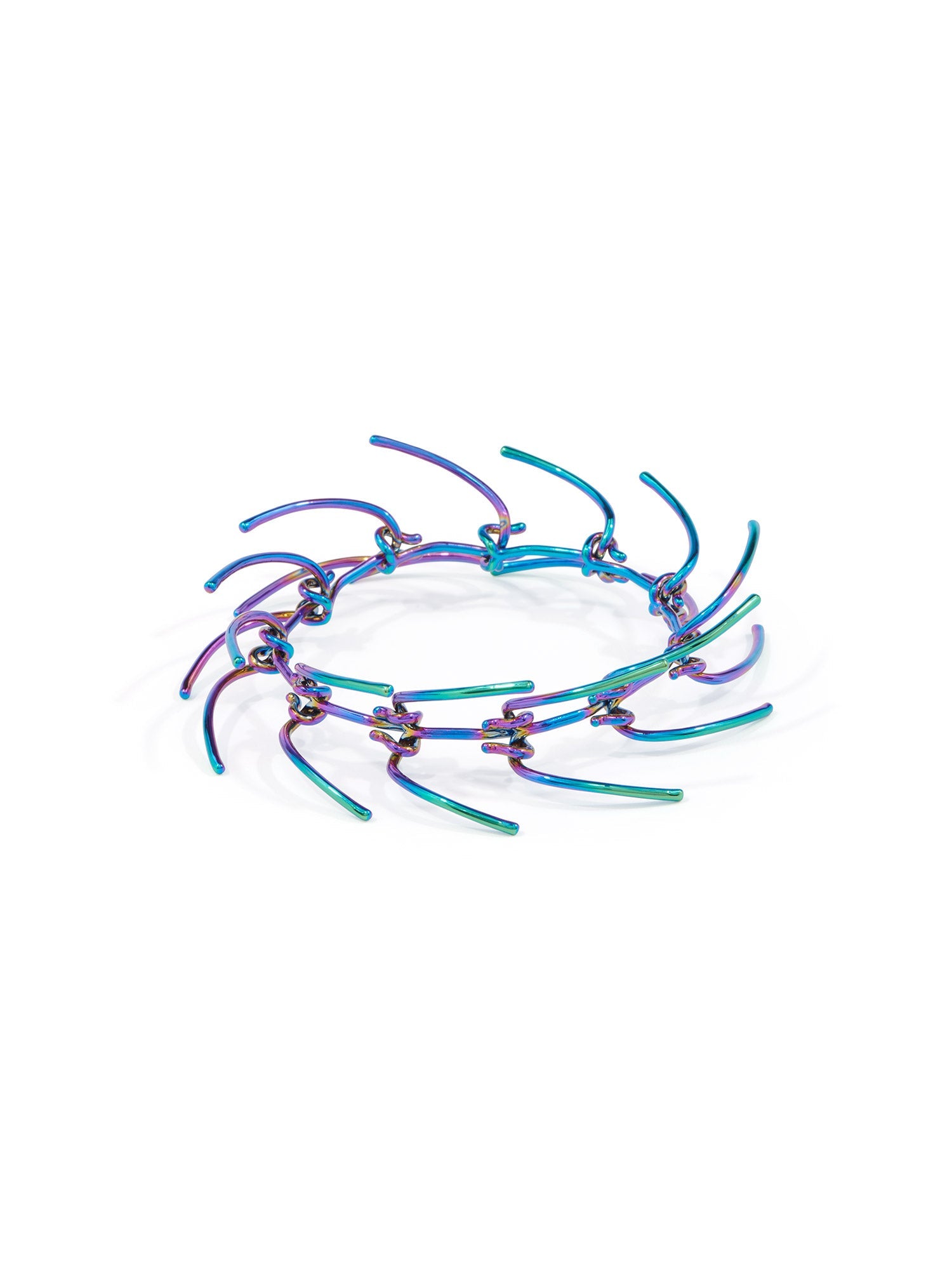 Bracelet à pointes articulées - Rainbow
