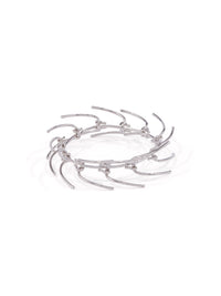 Bracelet à pointes articulées - Palladium