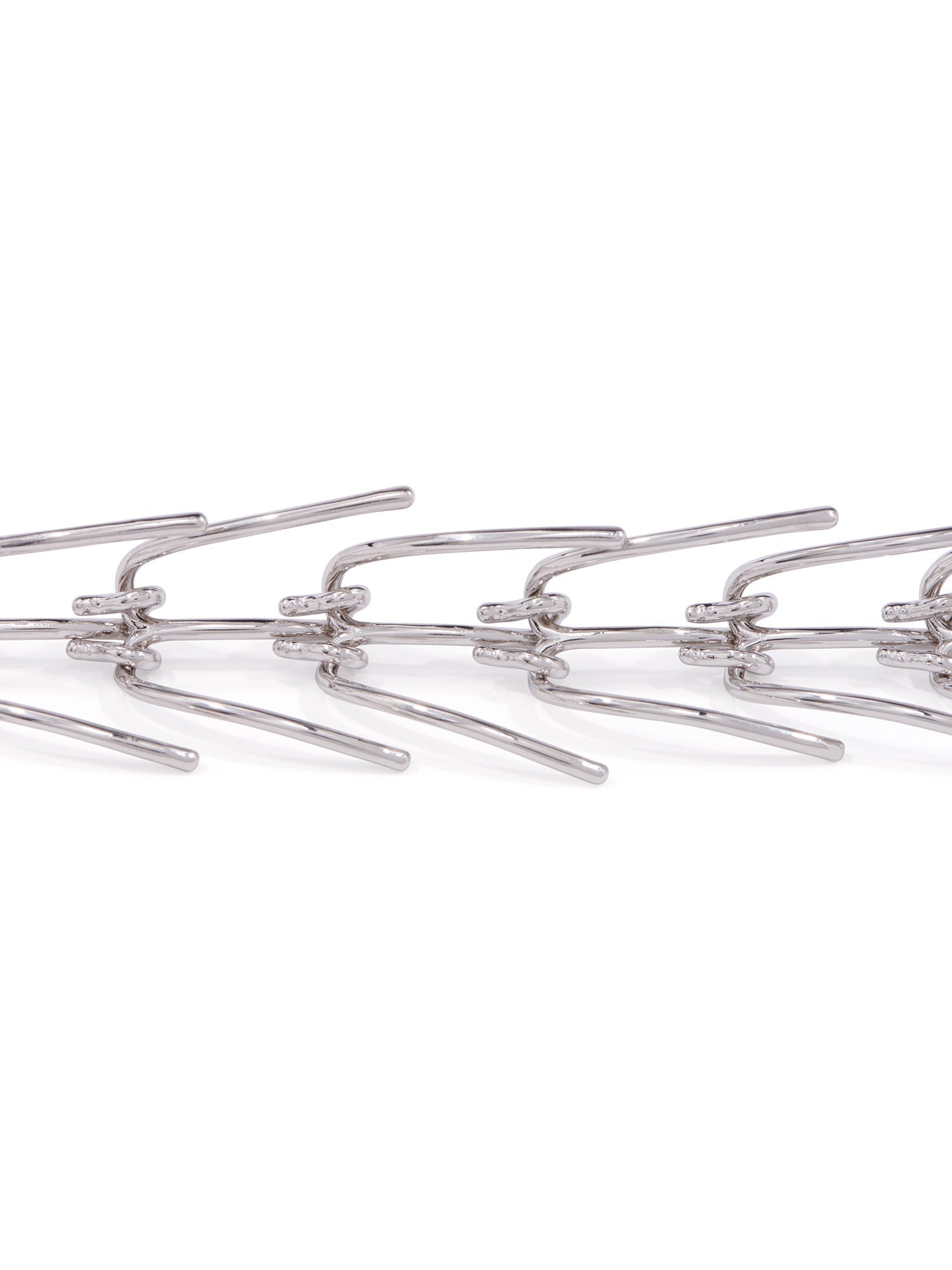 Bracelet à pointes articulées - Palladium