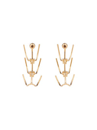 Boucles d'oreilles épi articulé - Or