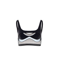 Brassière de sport bi-couleur - Noir & Silver