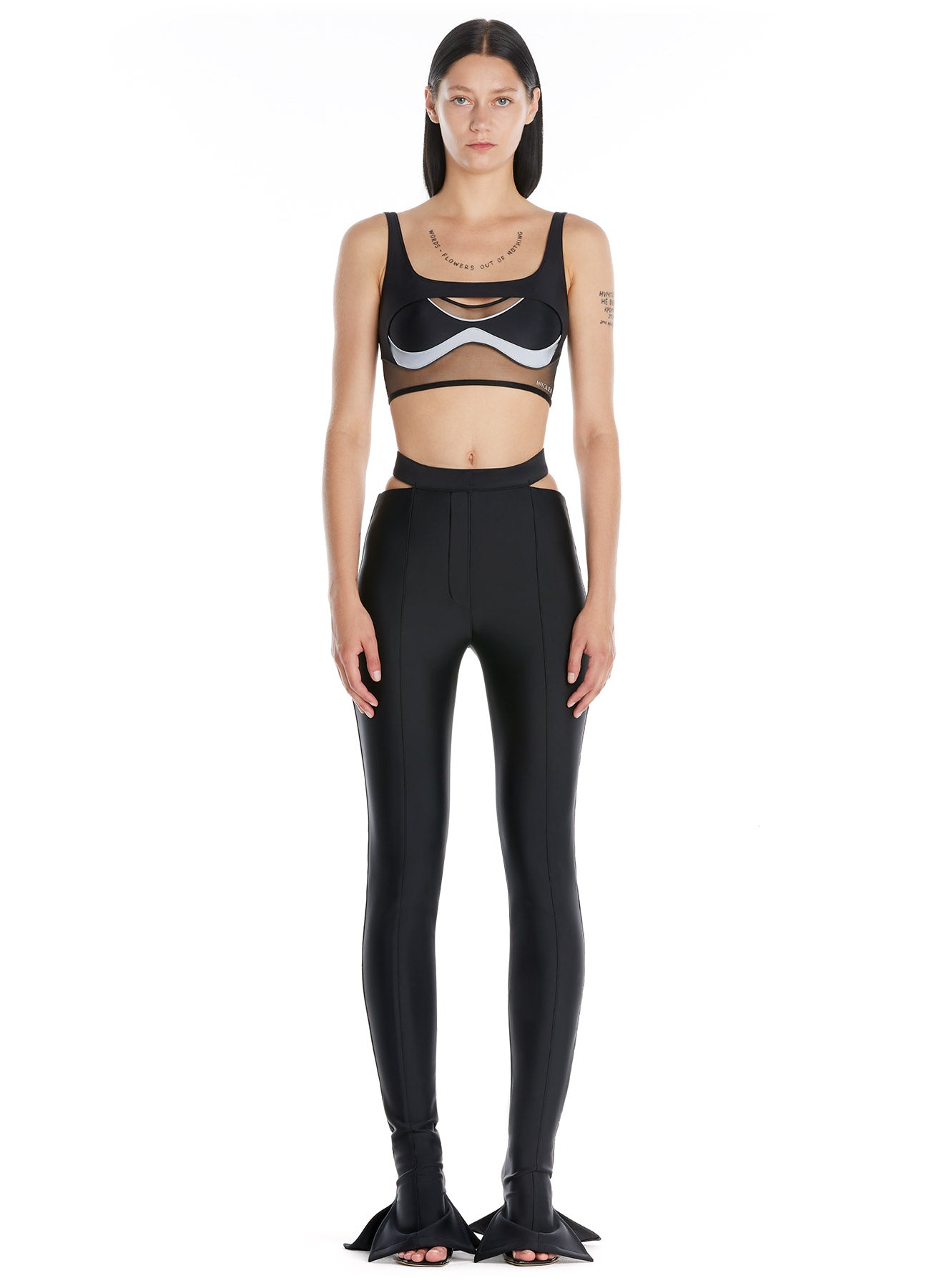 Brassière de sport bi-couleur - Noir & Silver