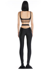 Brassière de sport bi-couleur - Noir & Silver