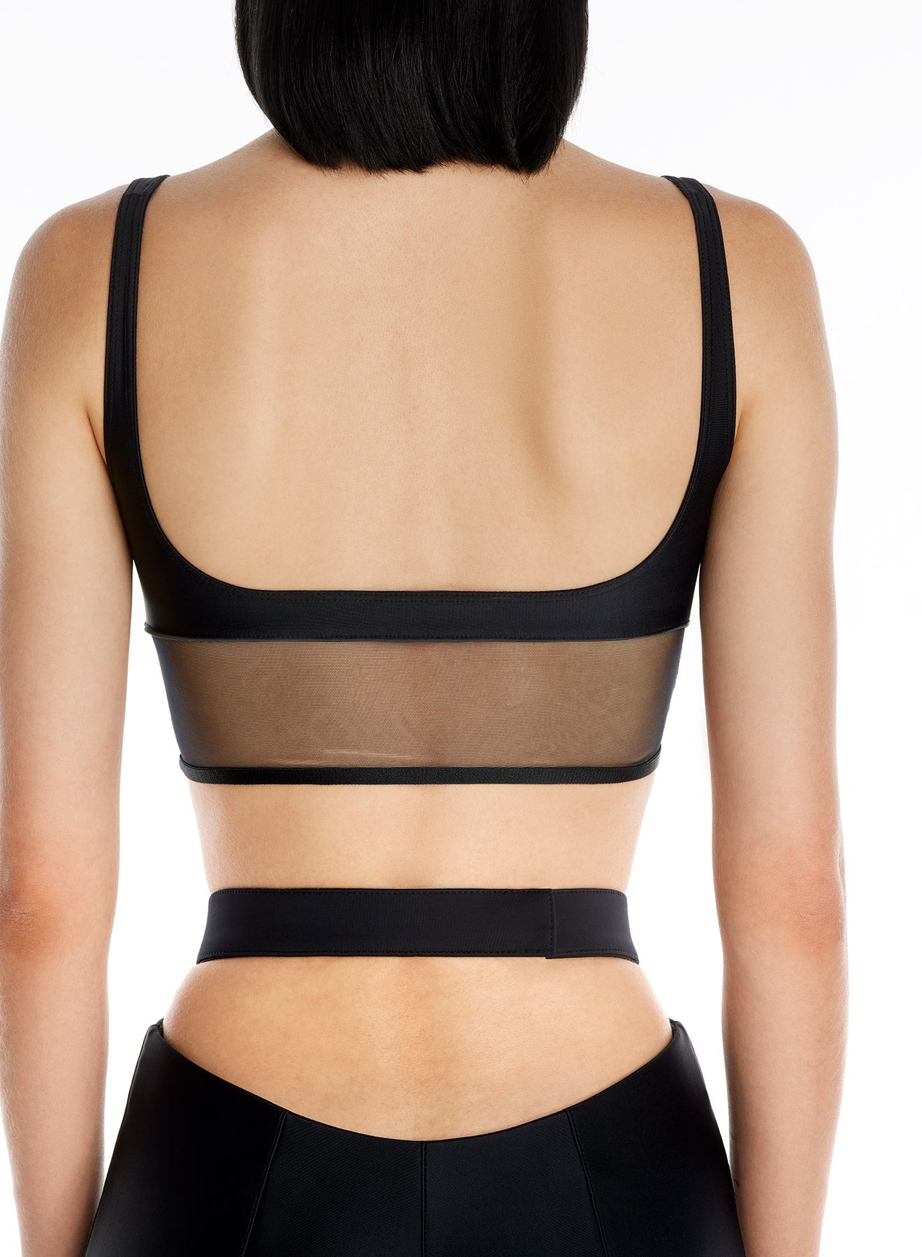 Brassière de sport bi-couleur - Noir & Silver