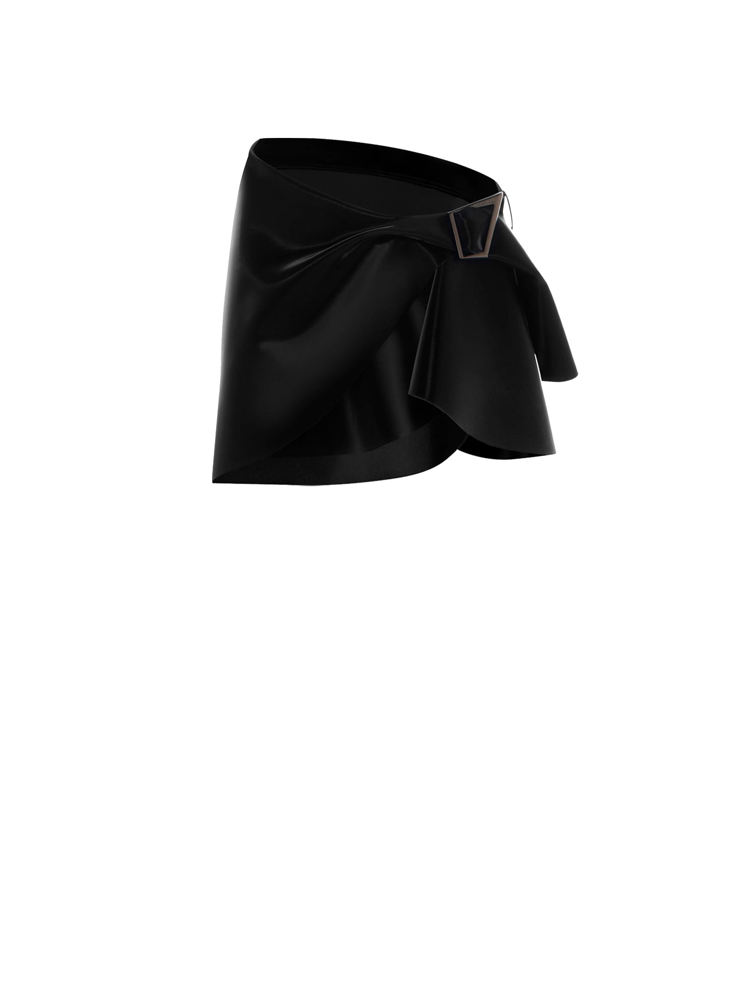 Mini jupe en jersey technique - Noir