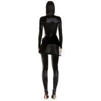 Mini jupe en jersey technique - Noir