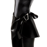Mini jupe en jersey technique - Noir