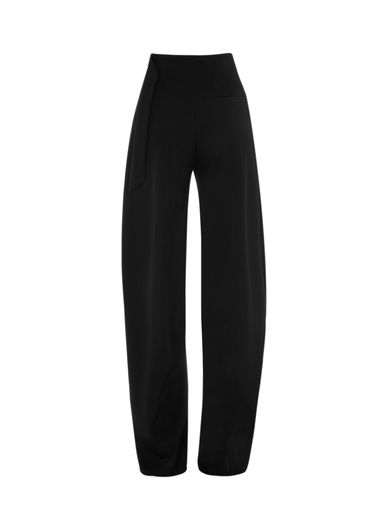 Pantalon en laine à découpes - Noir