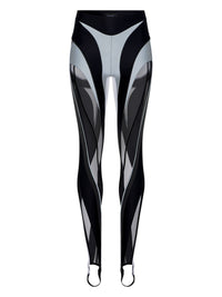 Legging à spirales transparentes multicolores - Noir & Gris
