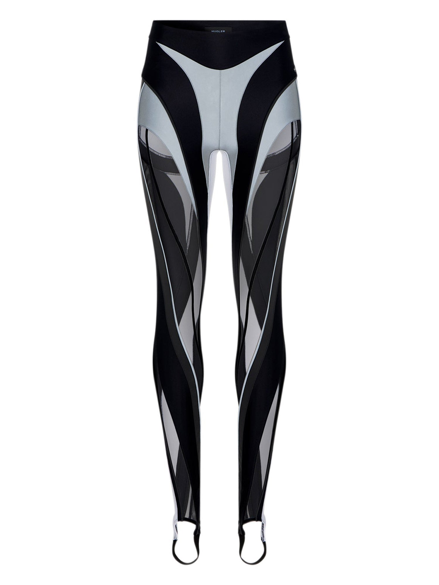 Legging à spirales transparentes multicolores - Noir & Gris